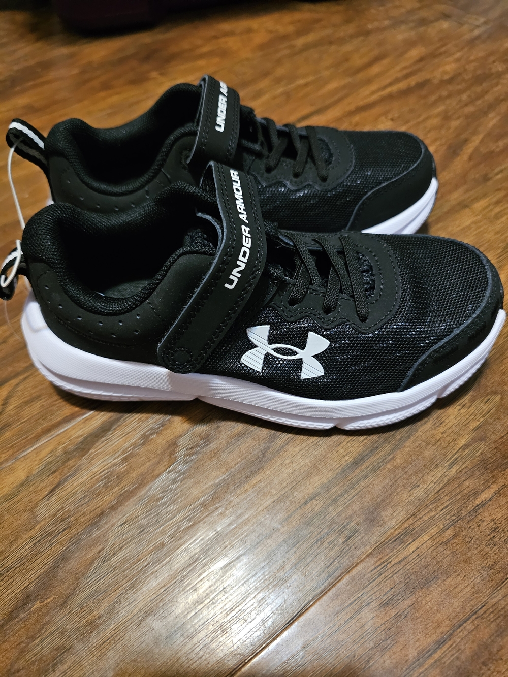 Under Armour Kids' Black & White Athletic Sneakers